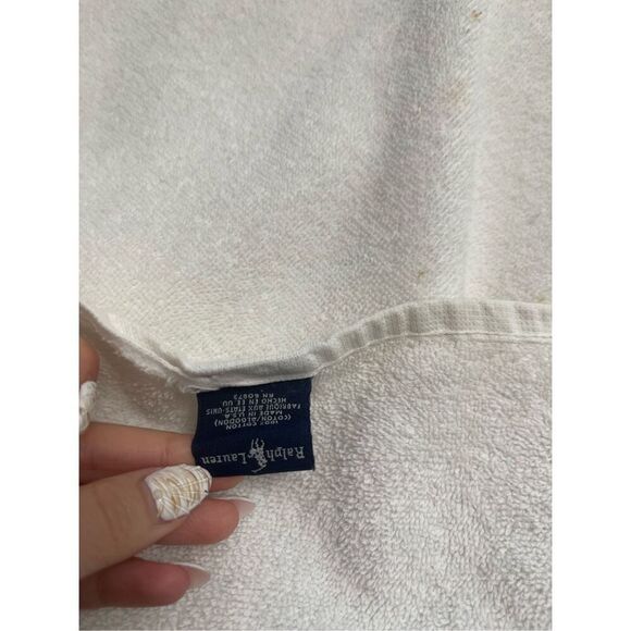 Vintage Polo Ralph Lauren Beach Towel Bear Polo Player Bath Rare Made in USA - Picture 5 of 8